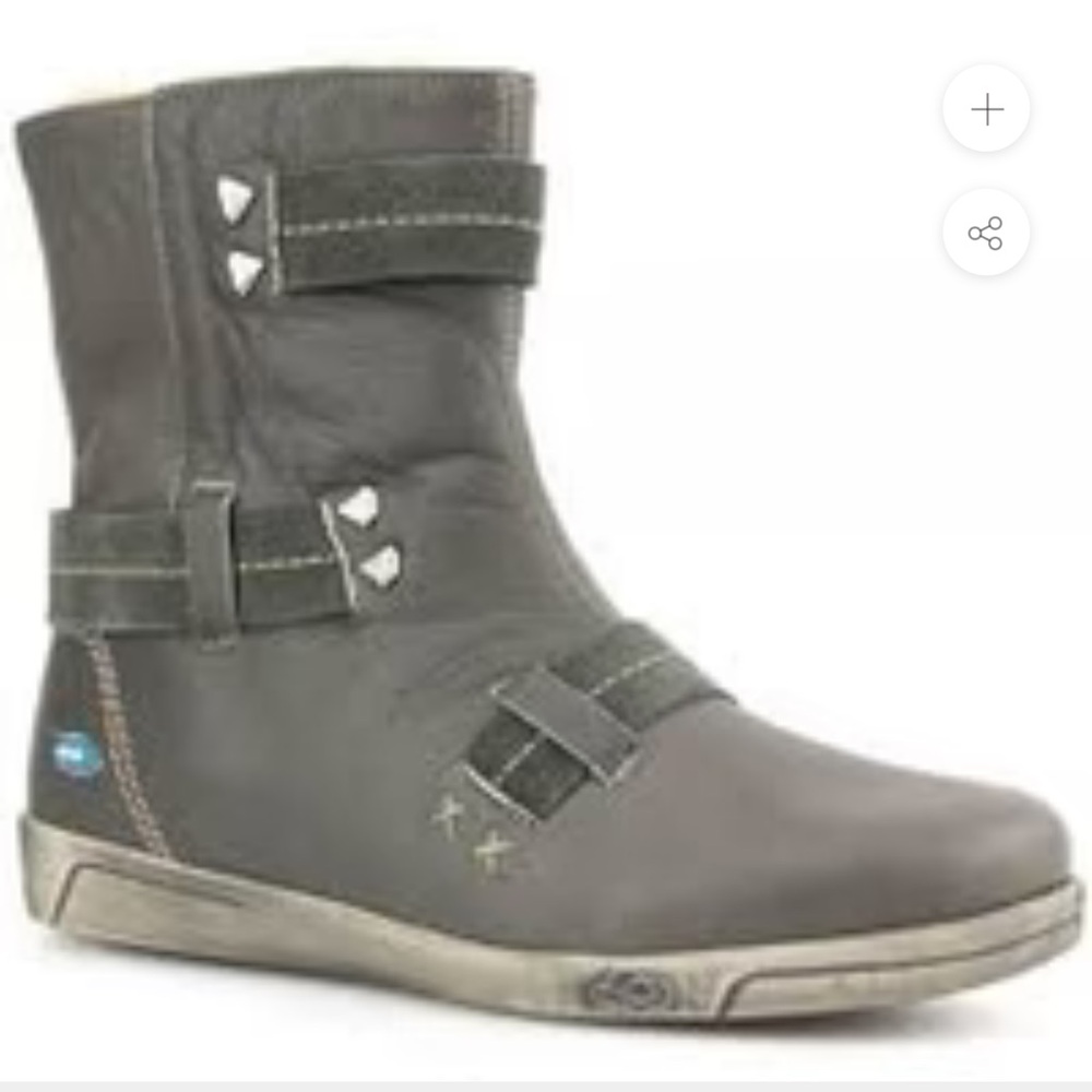 Women's Combat & Moto Boots - Brown - Picture 8 of 11